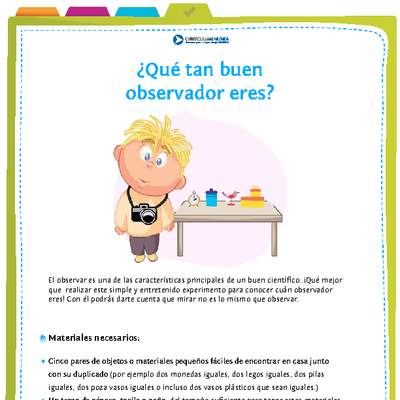 ¿Qué tan buen observador eres? ¿Qué tan buen observador eres?