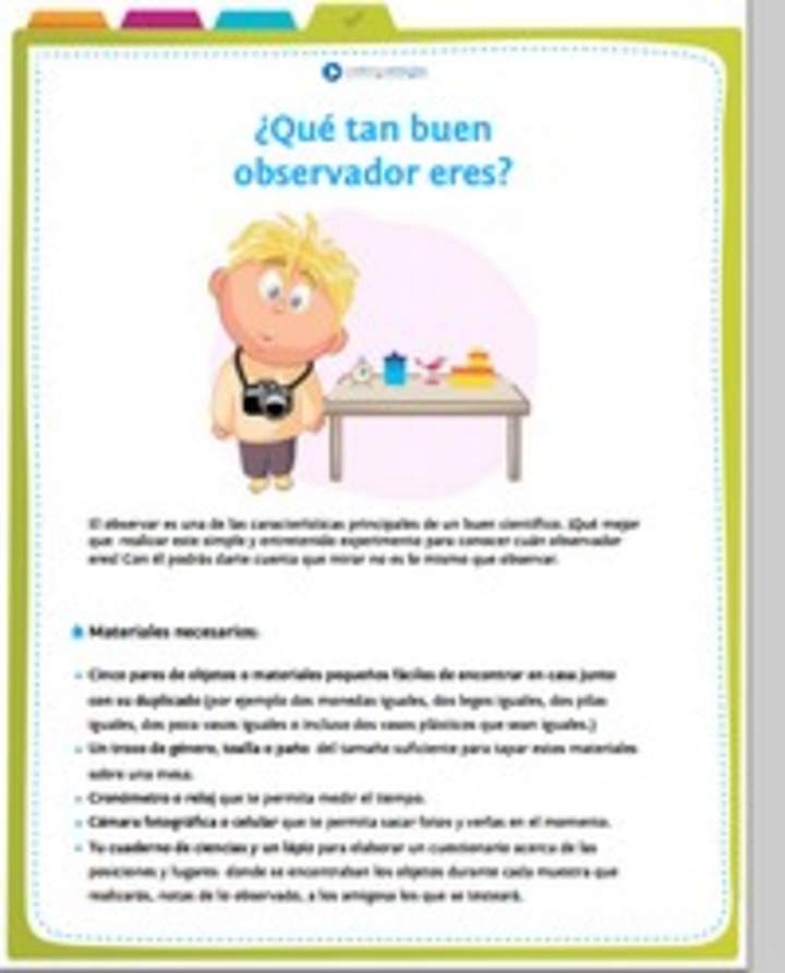 ¿Qué tan buen observador eres? ¿Qué tan buen observador eres?