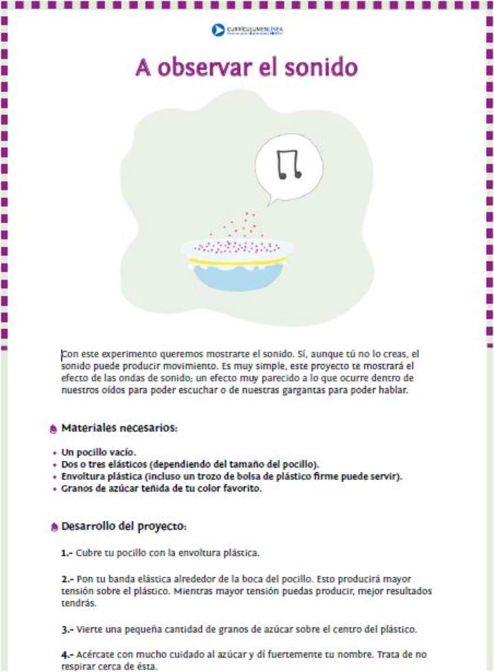 A observar el sonido A observar el sonido