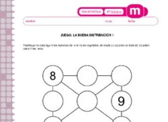 Juego: la buena distribución 1 Juego: la buena distribución 1