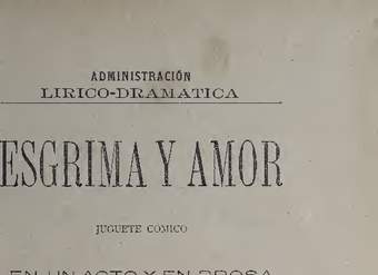 Esgrima y amor