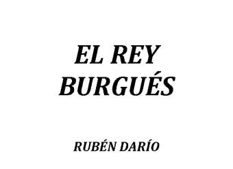 El rey burgués