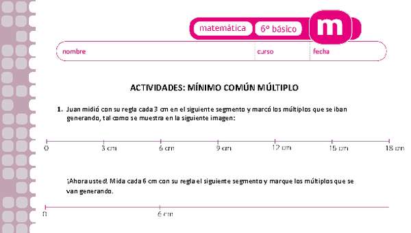 Mínimo común múltiplo Mínimo común múltiplo