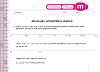 Mínimo común múltiplo Mínimo común múltiplo
