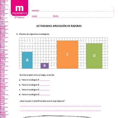 Aplicación de razones Aplicación de razones