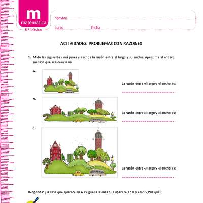 Problemas con razones Problemas con razones
