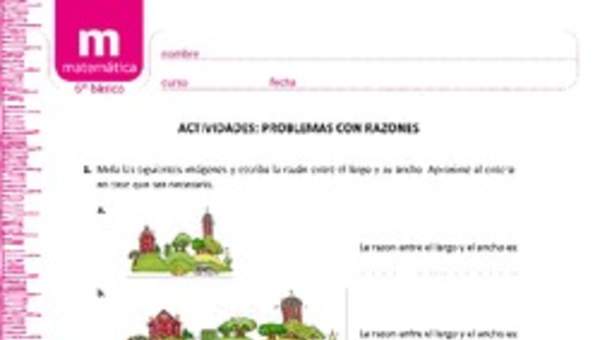 Problemas con razones Problemas con razones