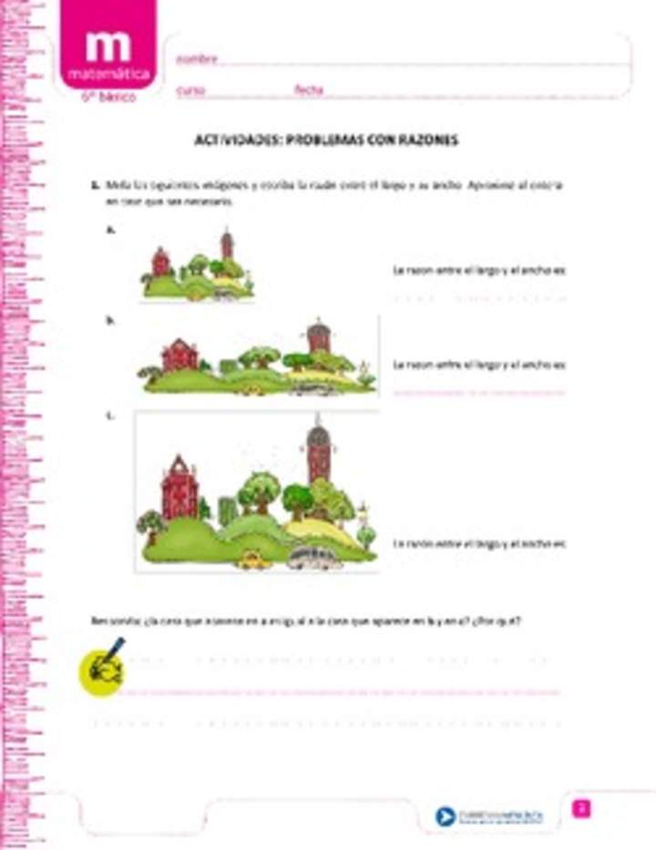 Problemas con razones Problemas con razones