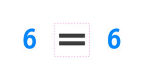 Símbolo igual en forma pictórica y simbólica Símbolo igual en forma pictórica y simbólica