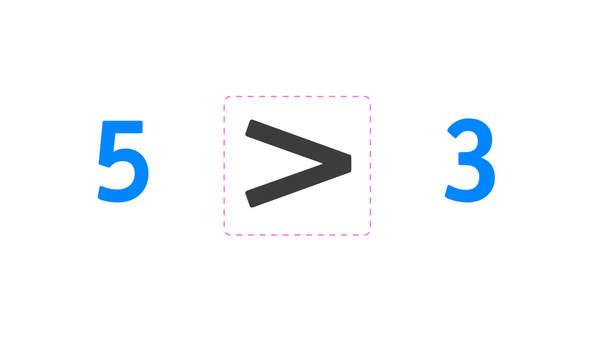 Símbolo mayor que Símbolo mayor que