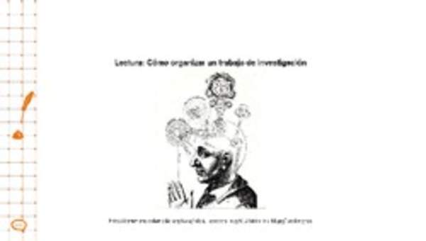 Cómo organizar un proyecto de investigación Cómo organizar un proyecto de investigación
