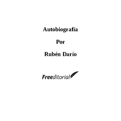 Autobiografía de Rubén Darío