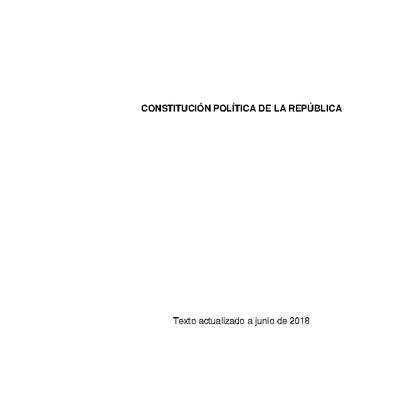 Constitución Polìtica de la República