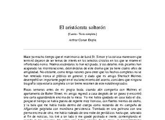 El aristócrata solterón