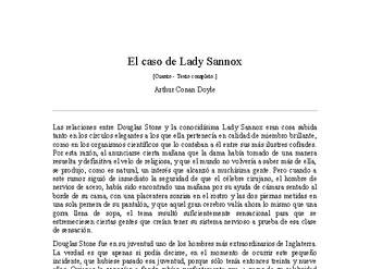 El caso de Lady Sannox