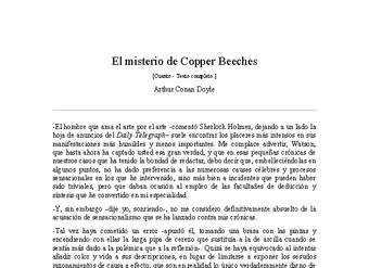 El misterio de Copper Beeches