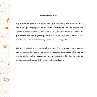 Orientación pedagógica: Versiones distintas Orientación pedagógica: Versiones distintas