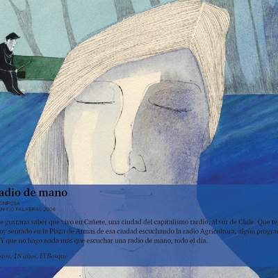 Una radio de mano Una radio de mano