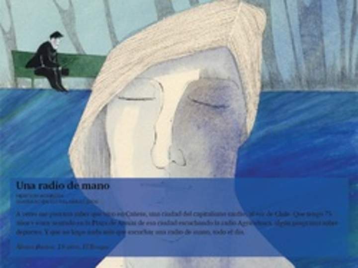 Una radio de mano Una radio de mano