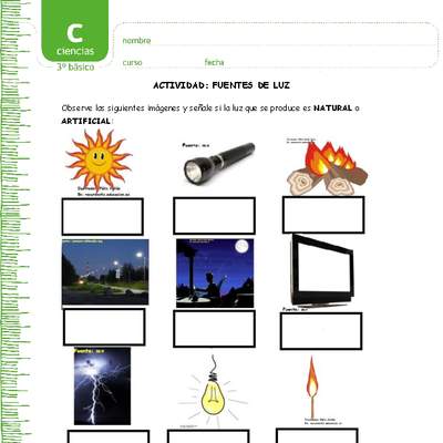 Fuentes de luz Fuentes de luz