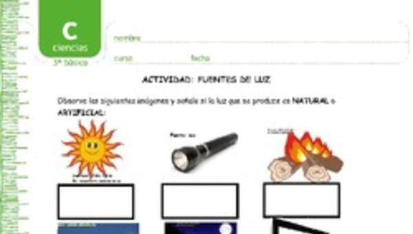 Fuentes de luz Fuentes de luz