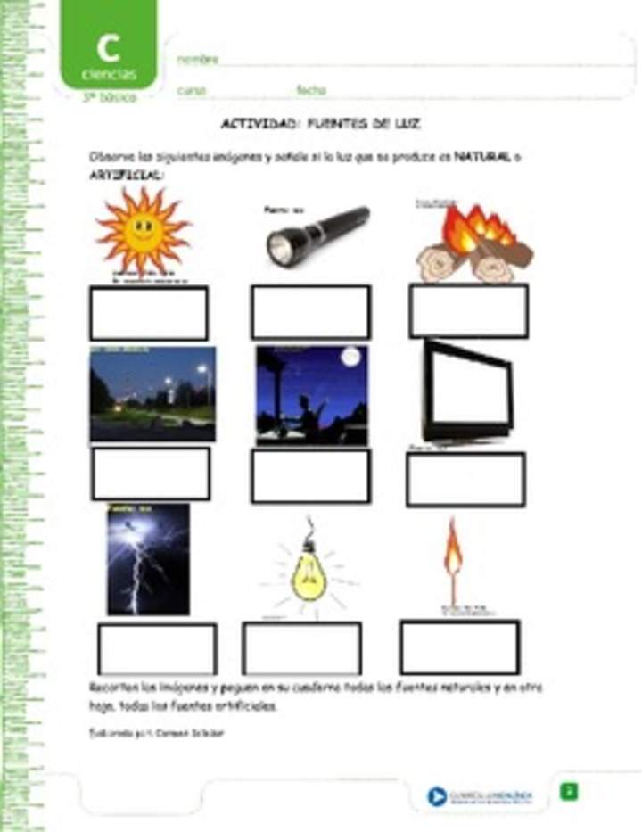 Fuentes de luz Fuentes de luz