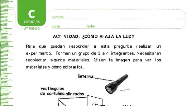 La luz viaja en línea recta La luz viaja en línea recta