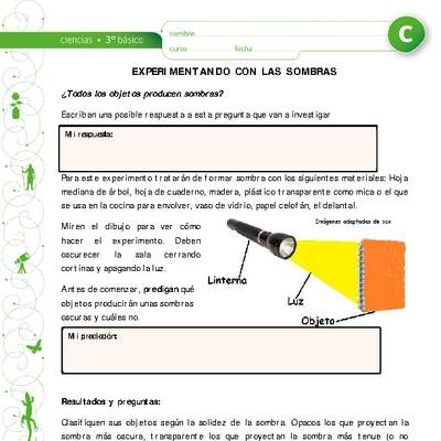 Experimentando con sombras Experimentando con sombras