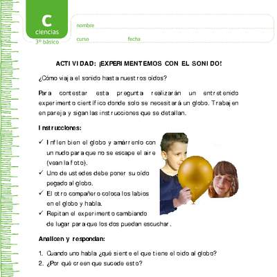 Experimentemos con el sonido Experimentemos con el sonido