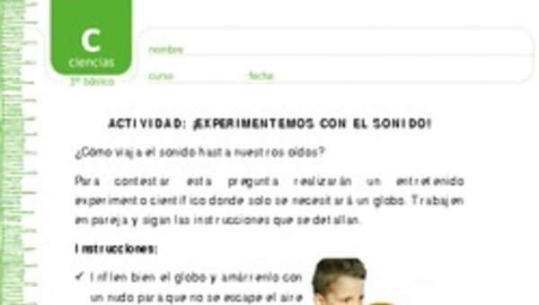 Experimentemos con el sonido Experimentemos con el sonido