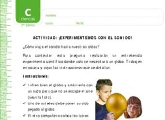 Experimentemos con el sonido Experimentemos con el sonido