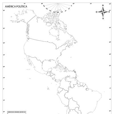 Mapa político de América Mapa político de América