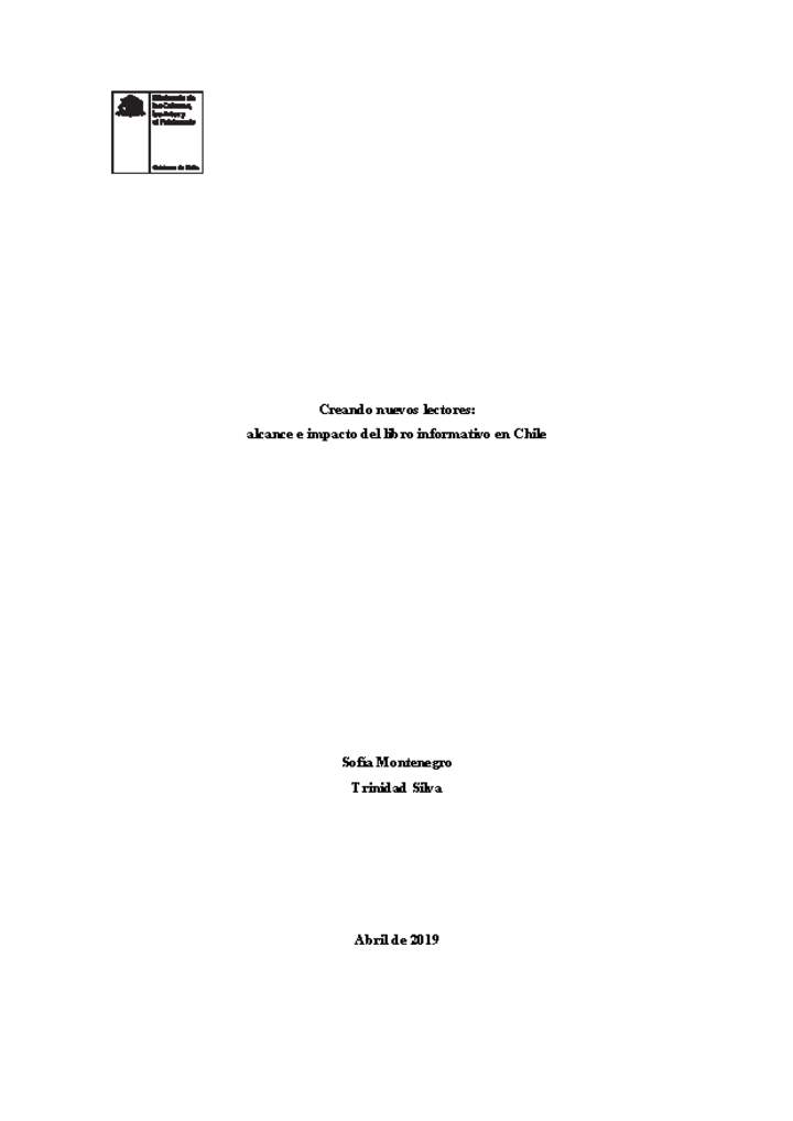 Creando nuevos lectores: alcance e impacto del libro informativo en Chile