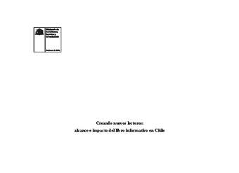 Creando nuevos lectores: alcance e impacto del libro informativo en Chile
