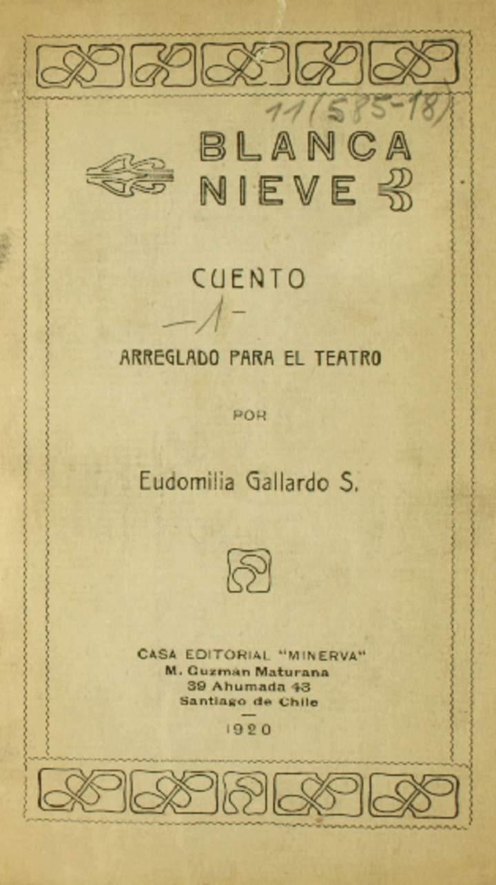 Blanca nieves: cuento arreglado para el teatro