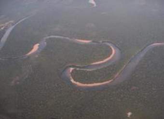 Fotografía aérea del río Orinoco Fotografía aérea del río Orinoco