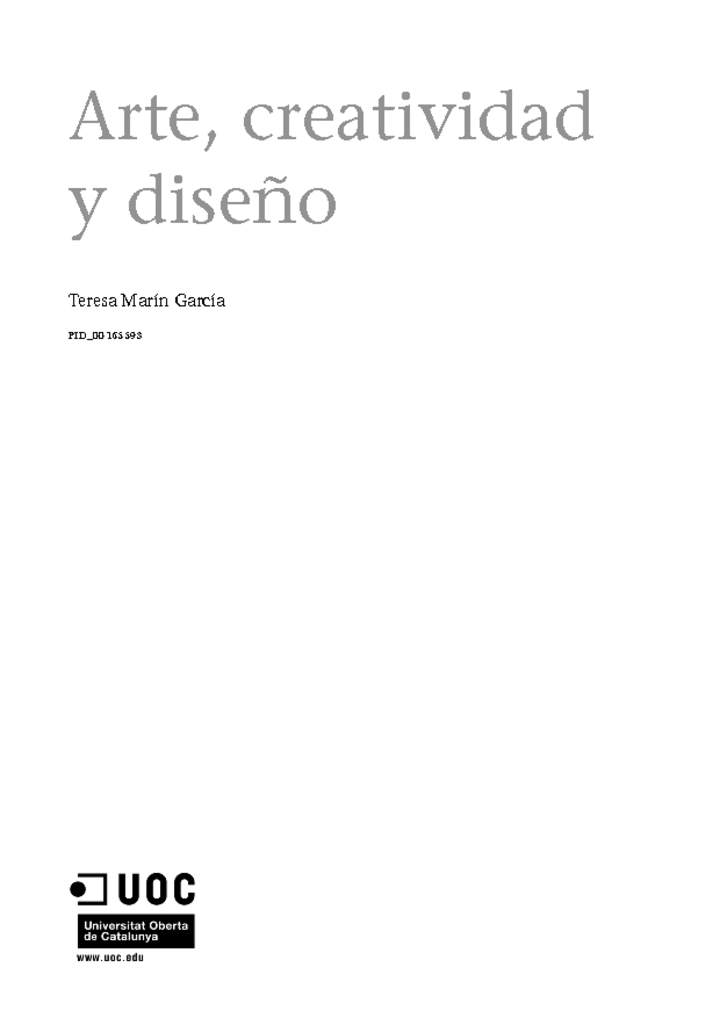 Arte, creatividad y diseño