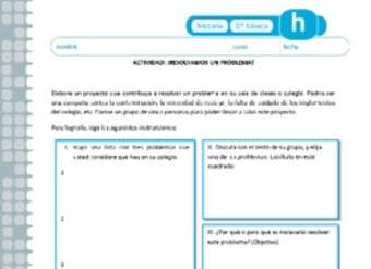 Actividad de elaboración de proyecto para resolver un problema Actividad de elaboración de proyecto para resolver un problema