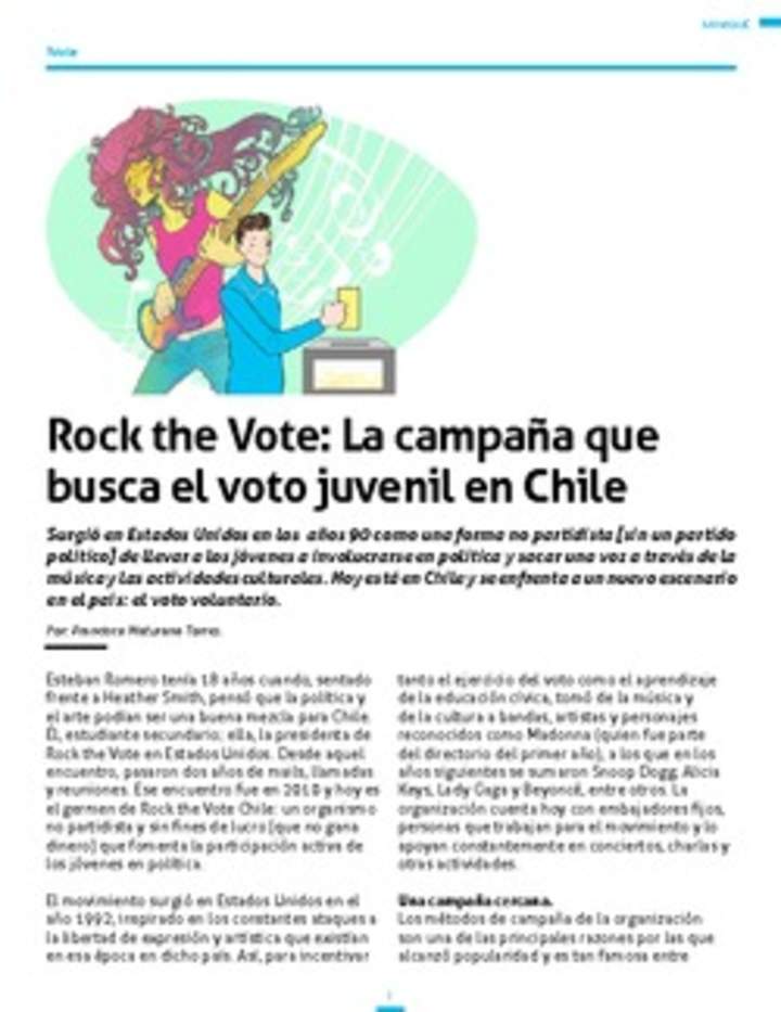 Lectura sobre la importancia de la participación ciudadana en las elecciones Lectura sobre la importancia de la participación ciudadana en las elecciones