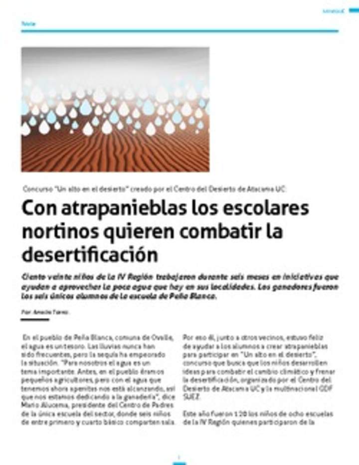 Lectura sobre la realización de atrapanieblas por niños Lectura sobre la realización de atrapanieblas por niños