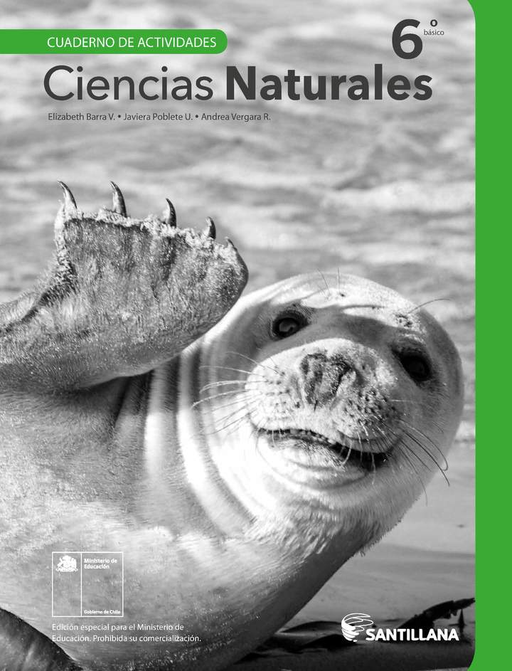 Ciencias Naturales 6° Básico, Cuaderno de actividades - Fragmento de muestra Ciencias Naturales 6° Básico, Cuaderno de actividades - Fragmento de muestra