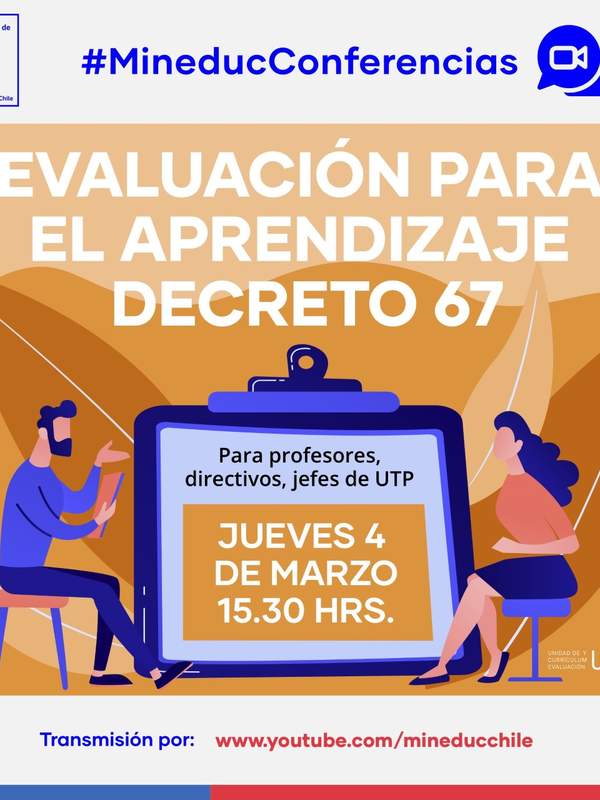 Conferencia: Evaluación para el aprendizaje Decreto 67