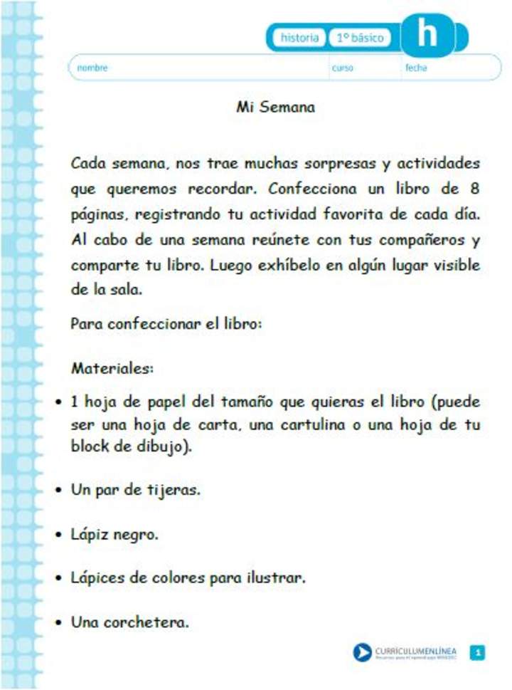 Los días de mi semana Los días de mi semana