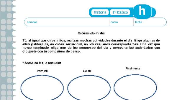 Ordenando mi día Ordenando mi día