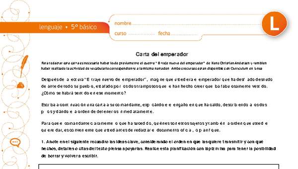 Carta del emperador Carta del emperador