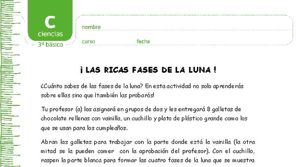 Las ricas fases de la luna Las ricas fases de la luna