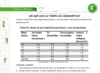 Adolecentes y el uso del tiempo Adolecentes y el uso del tiempo