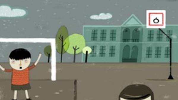 Niños jugando fútbol Niños jugando fútbol