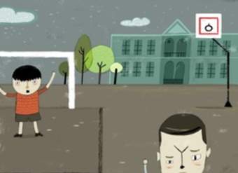 Niños jugando fútbol Niños jugando fútbol