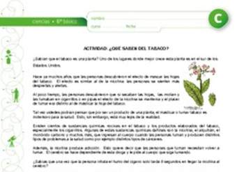 Qué saben del tabaco Qué saben del tabaco